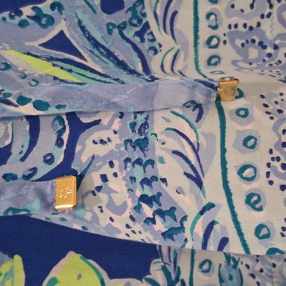 Blue Patterned Shorts - Picture 3 of 8